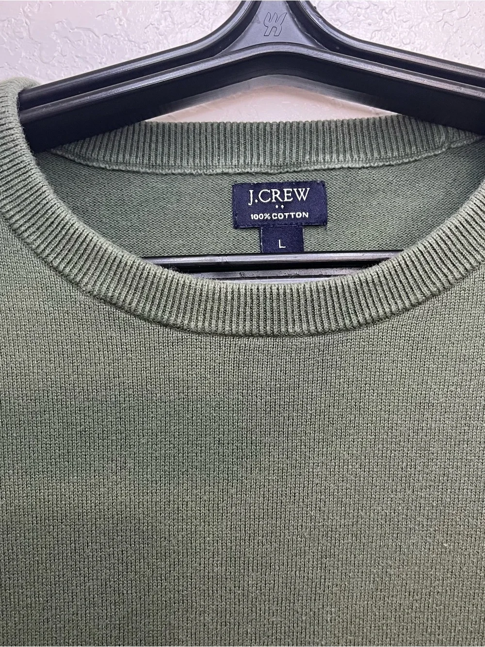 J. Crew Men's Crewneck Sweater in Olive